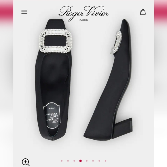 Roger Vivier Belle Vivier Buckle Strass Satin 4.5cm - Picture 10 of 11